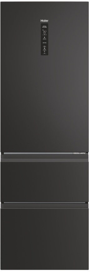 Haier HTW3618ENPB Fridge Freezer - Black - 360L Total Capacity - No Frost HTW3618ENPB