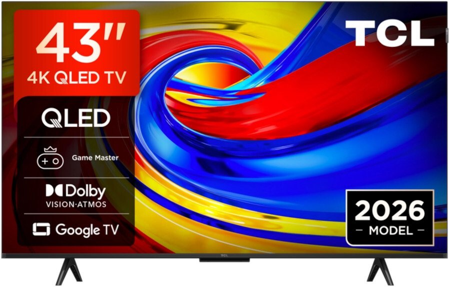 TCL - 43P7L-UK - 4K Ultra HD QLED Smart TV - 43 Inch 43P7L-UK