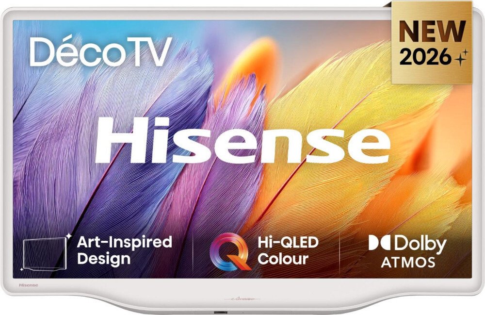 Hisense 43S5QTUK 43 Inch 4K Ultra HD QLED Smart TV with VIDAA OS, White