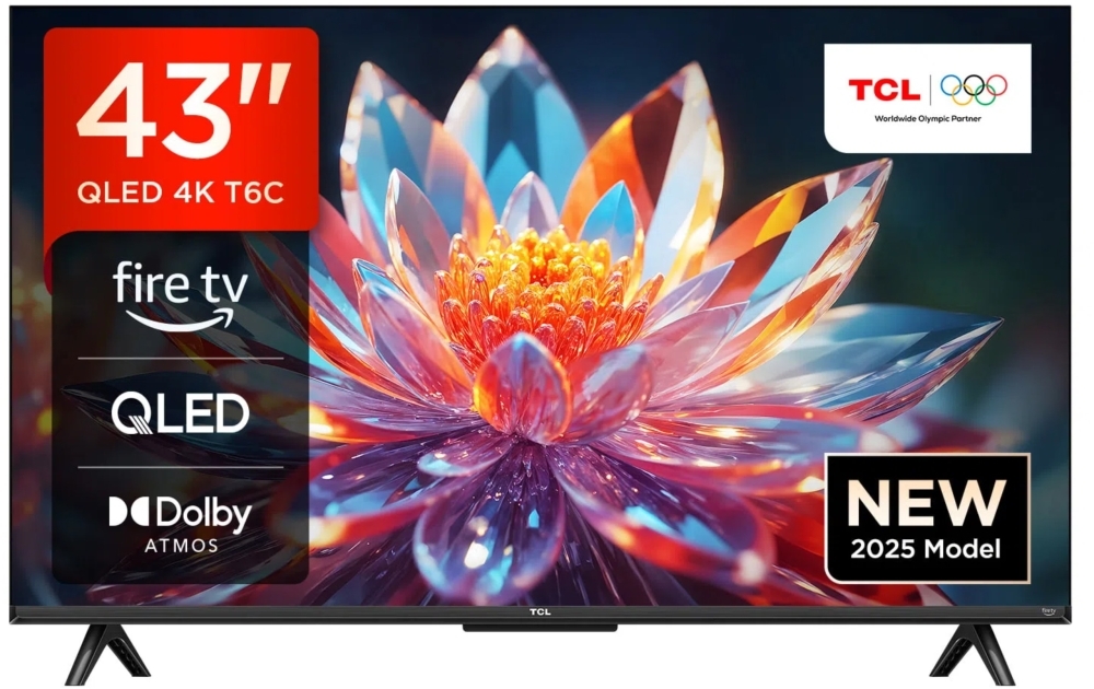 TCL 43T6C-UK 43" QLED Smart Television