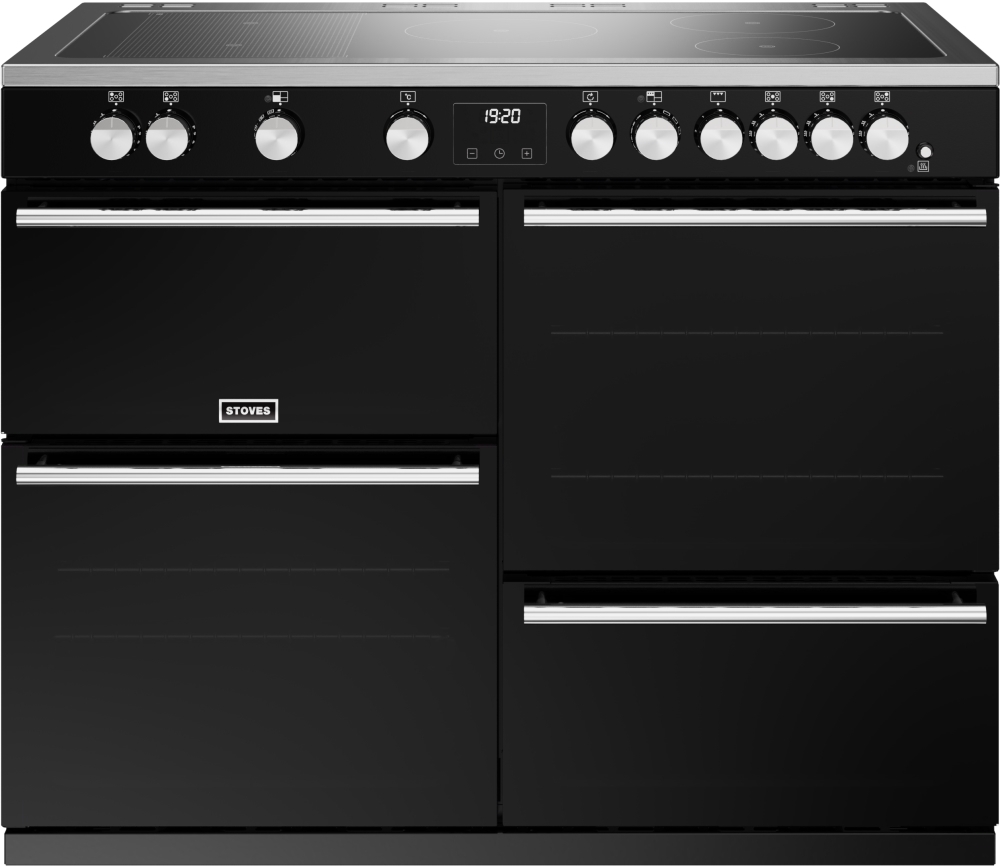 Stoves Precision Deluxe D1100Ei RTY Black 110cm Induction Range Cooker