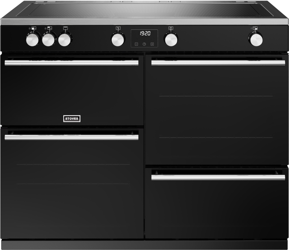 Stoves Precision Deluxe D1100Ei ZLS Black 110cm Induction Range Cooker