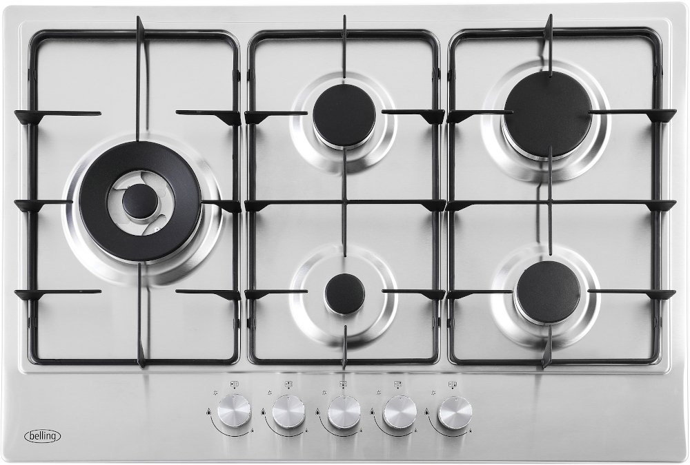 Belling Stainless Steel Ghu753ri 5 Burner Gas Hob