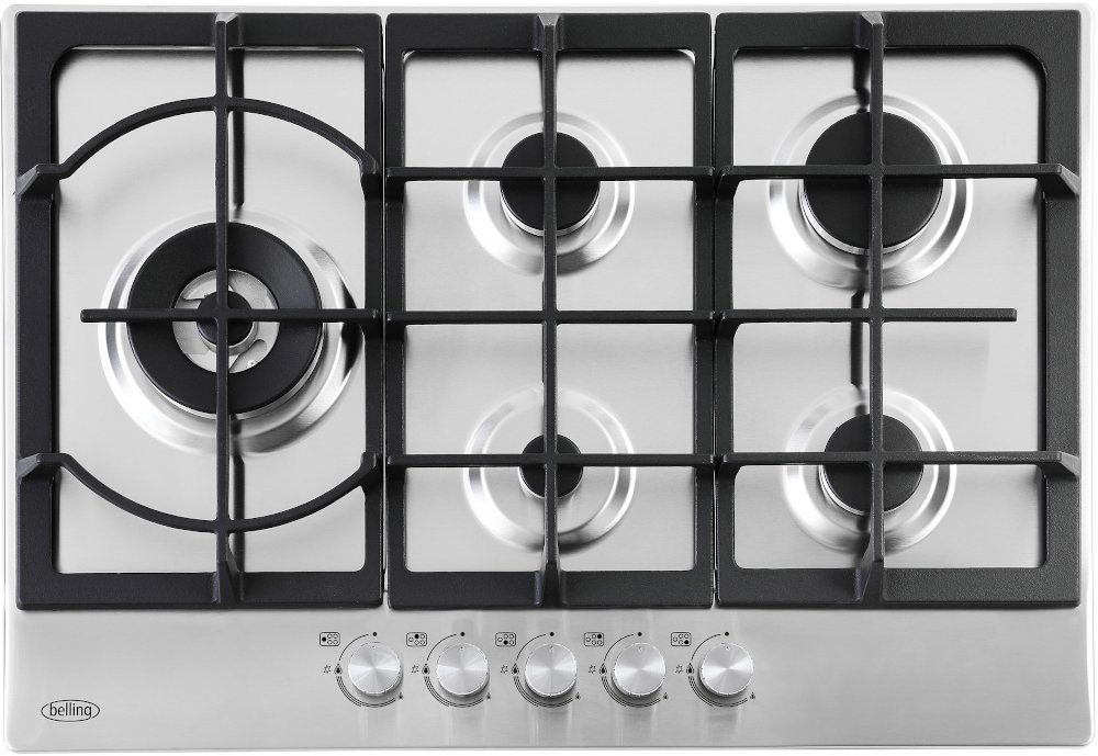 Belling Stainless Steel Ghu753ci 5 Burner Gas Hob