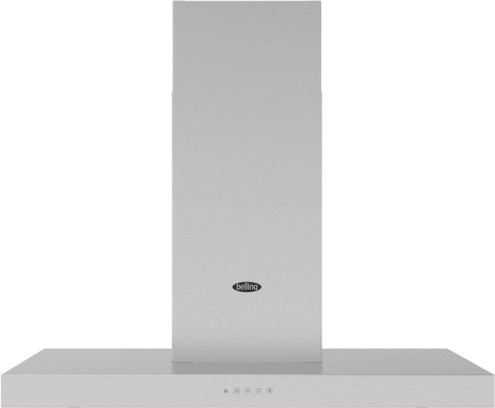 Belling Cookcentre 90T 90cm Chimney Cooker Hood - Stainless Steel - 580 m3/h Extraction Cookcentre 90T