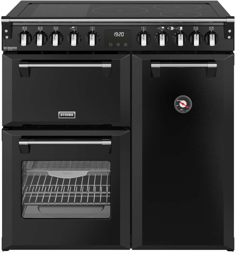 Stoves 90cm Induction Range Cooker - Black - 5 Zone Hob - Triple Oven DX RCA RICH 90Ei RTY