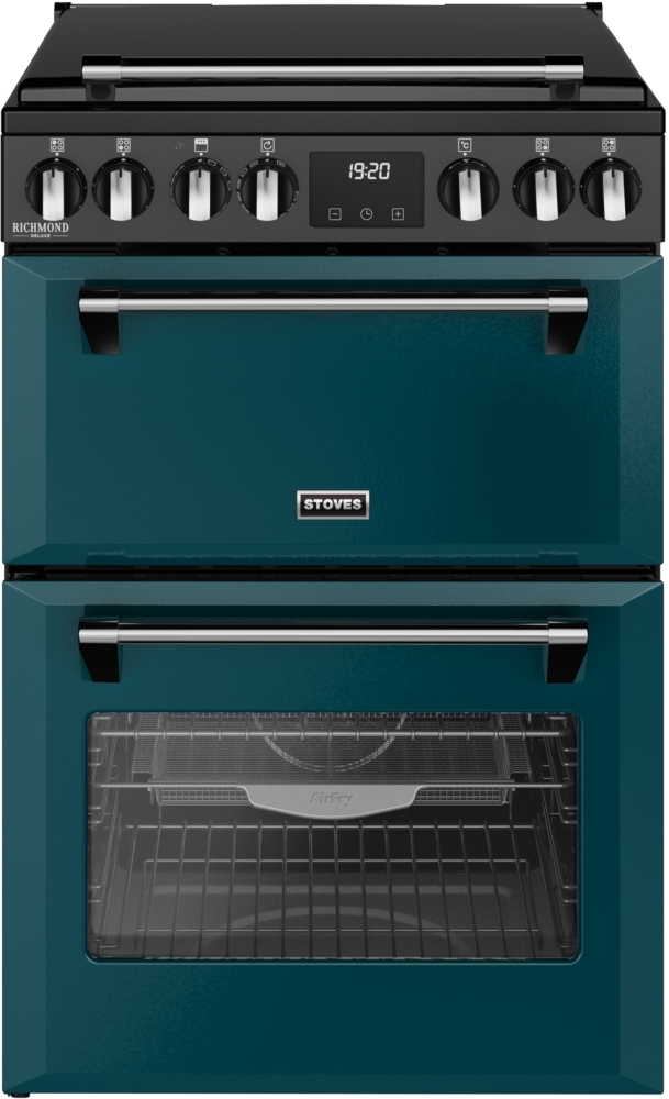 Stoves DX MRA RICH 60Ei RTY DMA Dual Fuel Cooker - Double Oven - Zone Induction Hob - Deep Marine Green DX MRA RICH 60Ei RTY DMA