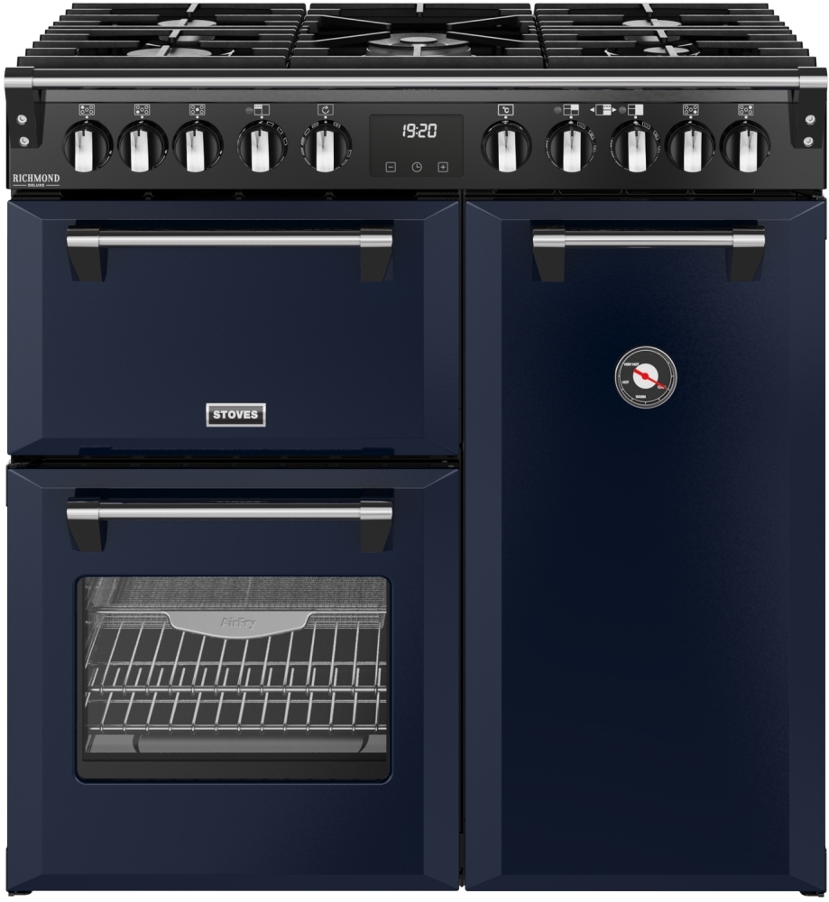 Stoves DX RCA RICH 90DF MBL 90cm Dual Fuel Range Cooker - Midnight Blue DX RCA RICH 90DF MBL