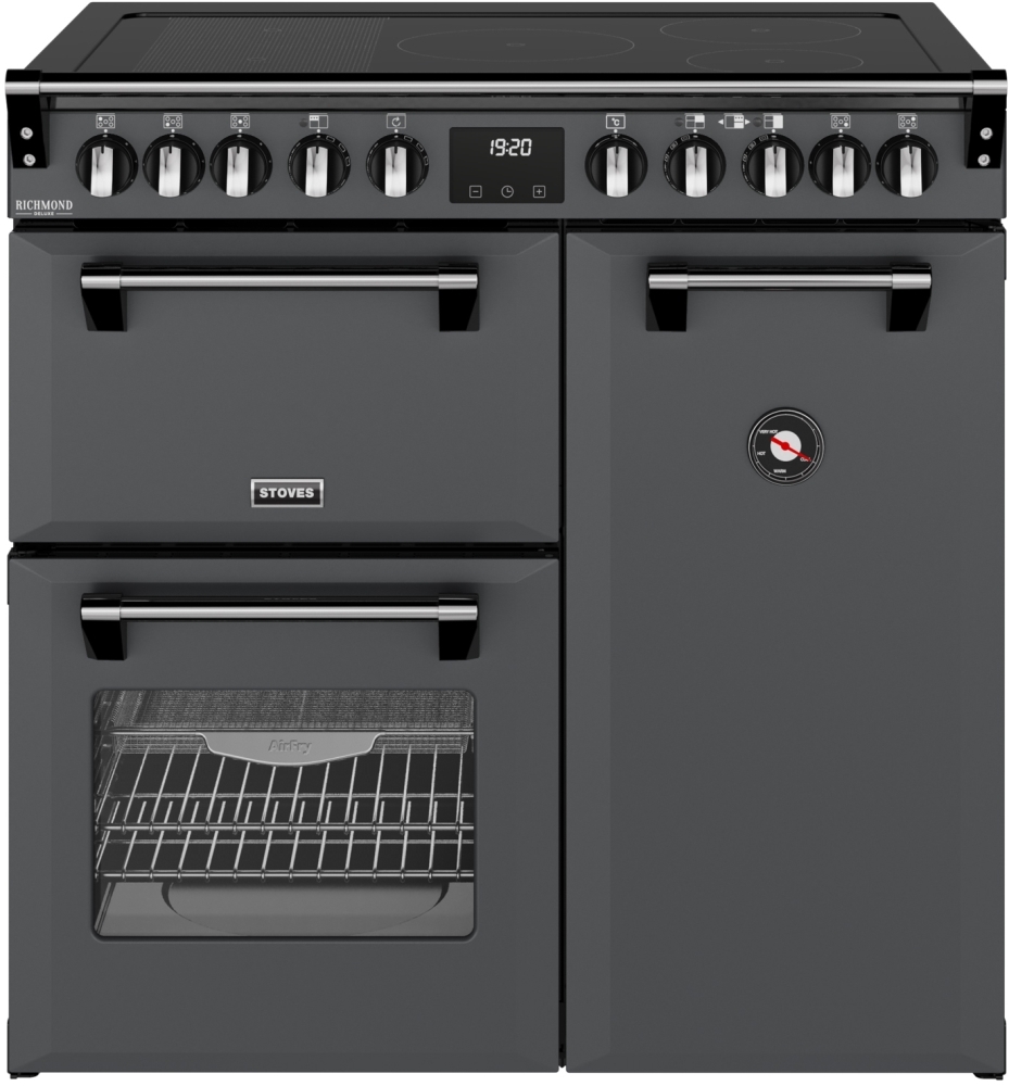Stoves DX RCA RICH 90Ei Anthracite Grey 90cm Induction Range Cooker - Quad Oven, 5 Zone Hob DX RCA RICH 90Ei RTY AGR