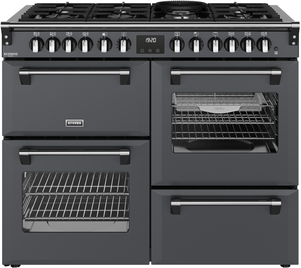 Stoves DX RCA RICH 110DF AGR 110cm Dual Fuel Range Cooker - Anthracite Grey DX RCA RICH 110DF AGR