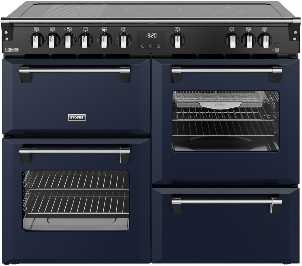 Stoves DX RCA RICH 110Ei Dual Fuel Range Cooker - 110cm - Midnight Blue - 4 Ovens - Induction Hob DX RCA RICH 110Ei RTY MBL
