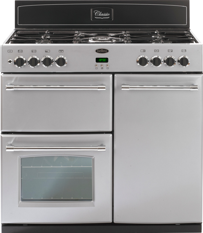 Buy Belling Classic 90DFT Silver 90cm Dual Fuel Range Cooker (444440379