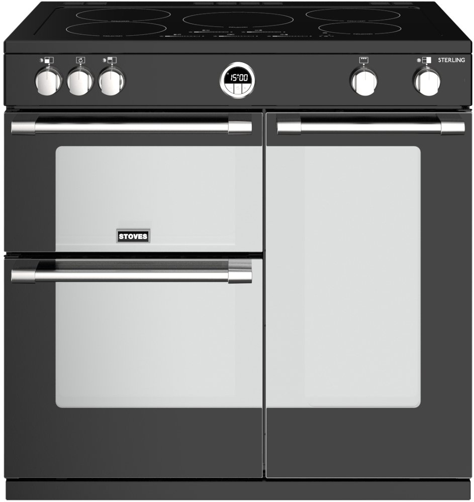 Stoves Sterling S900Ei Black 90cm Induction Range Cooker, A Rated