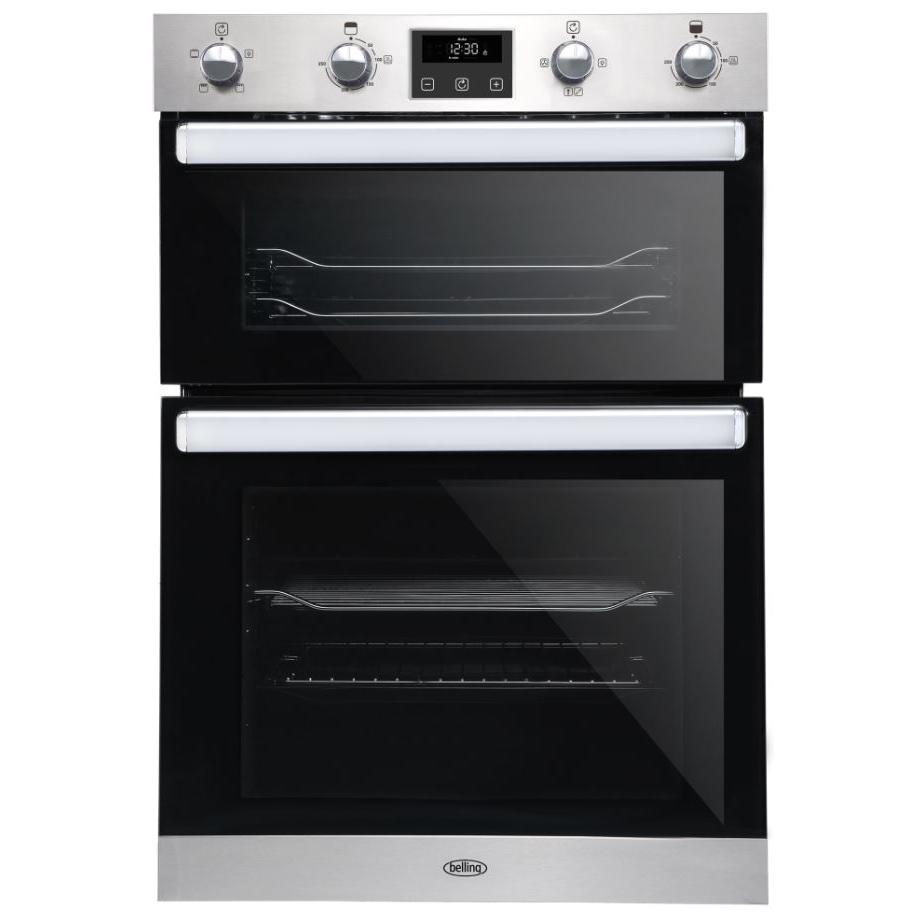 Belling BI902FP Stainless Steel Built-In Electric Double Oven, A Rated