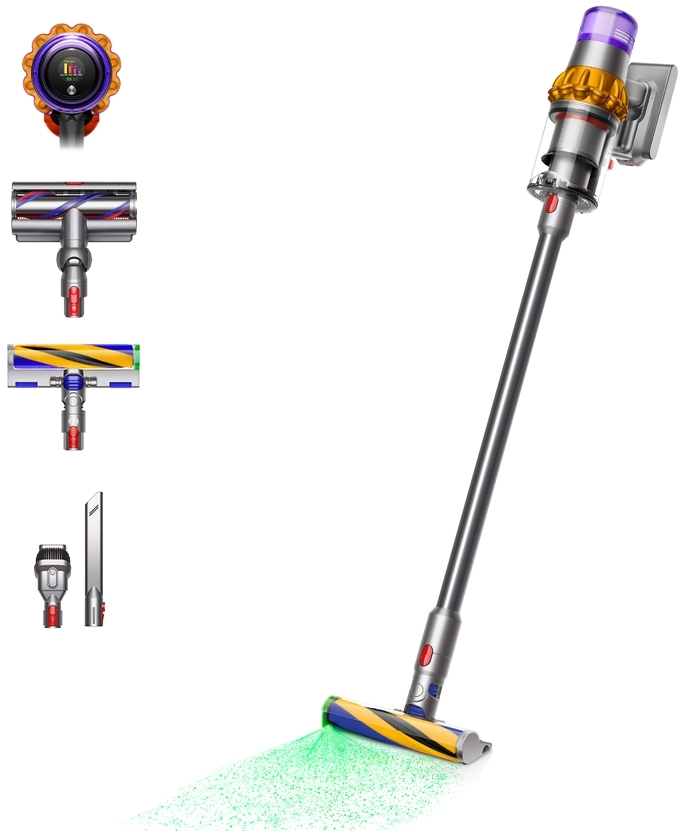 Dyson V15 Detect Absolute Cordless Stick Vacuum Cleaner, Yellow
