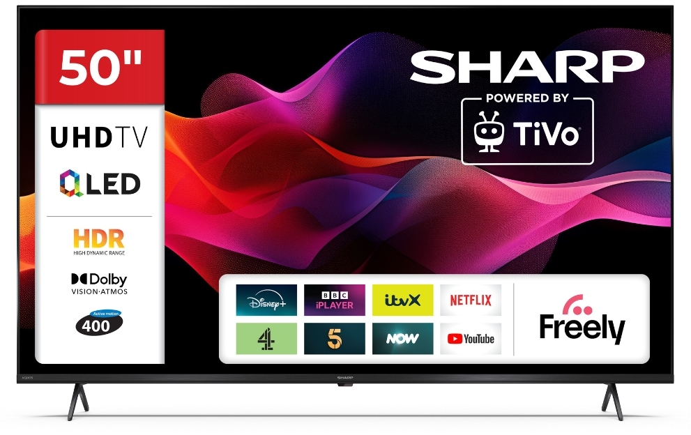 Sharp - 4T-C50HM5245KB - 4K Ultra HD TV - 50 Inch - Smart TV - TiVo 4T-C50HM5245KB