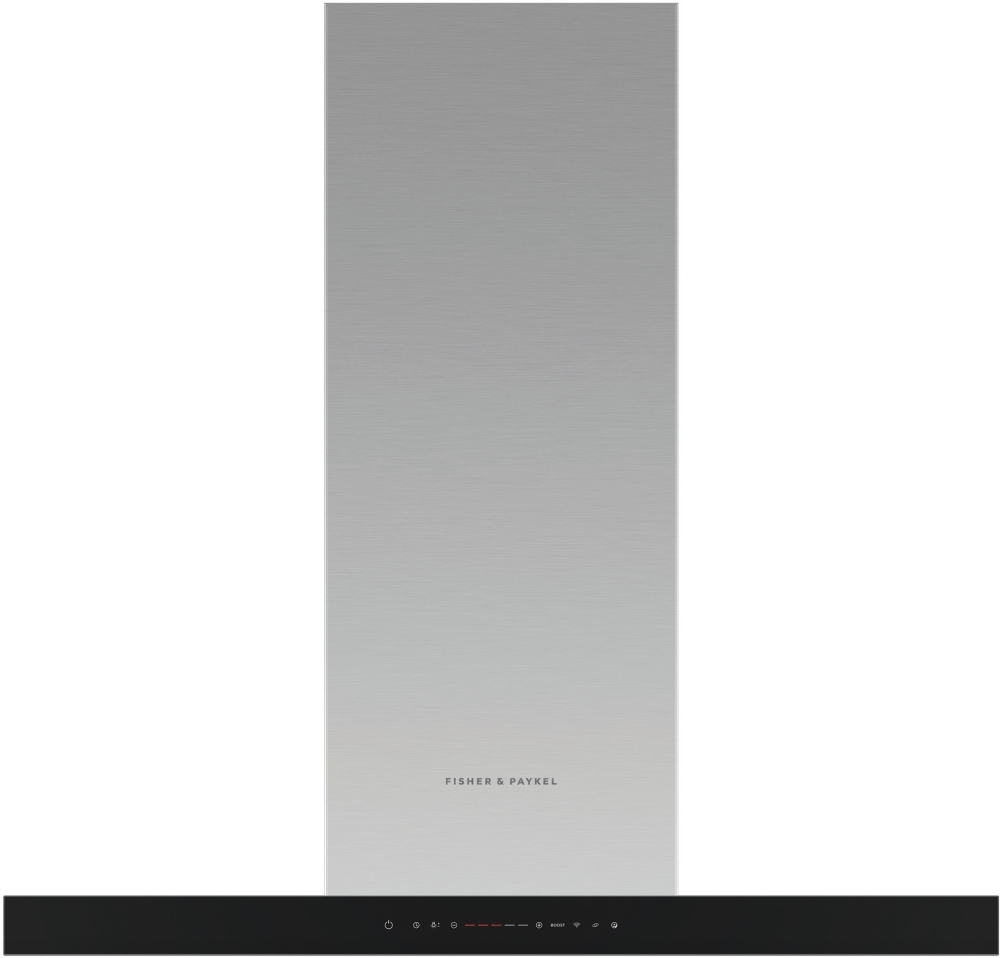 Fisher & Paykel HC90BCXB4 90cm Chimney Cooker Hood 617m³/h Extraction 3 Speeds LED Lighting Touch Control Stainless Steel