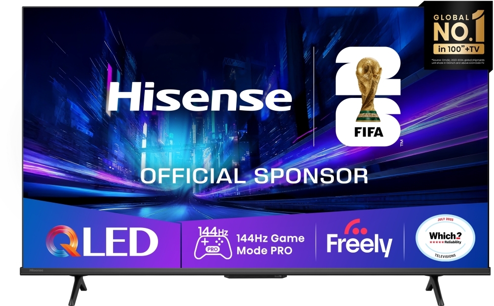 Hisense 50" QLED 4K UHD Smart TV - 144Hz Game Mode PRO - VIDAA OS 50E78QTUK PRO