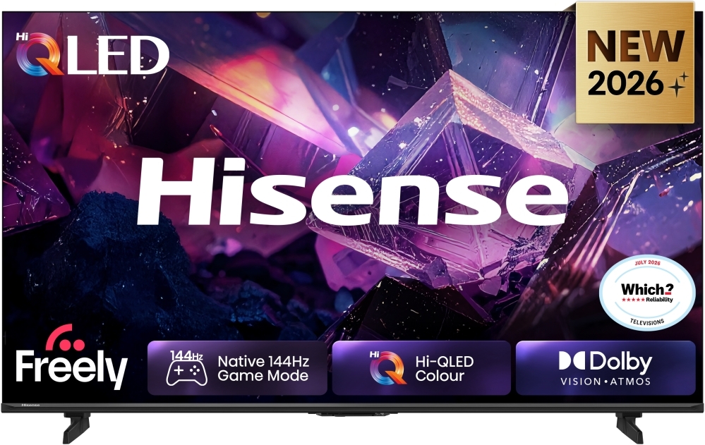 Hisense 50E7STUK PRO 50 Inch 4K Ultra HD QLED Smart TV with 144Hz Game Mode, Black 50E7STUK PRO