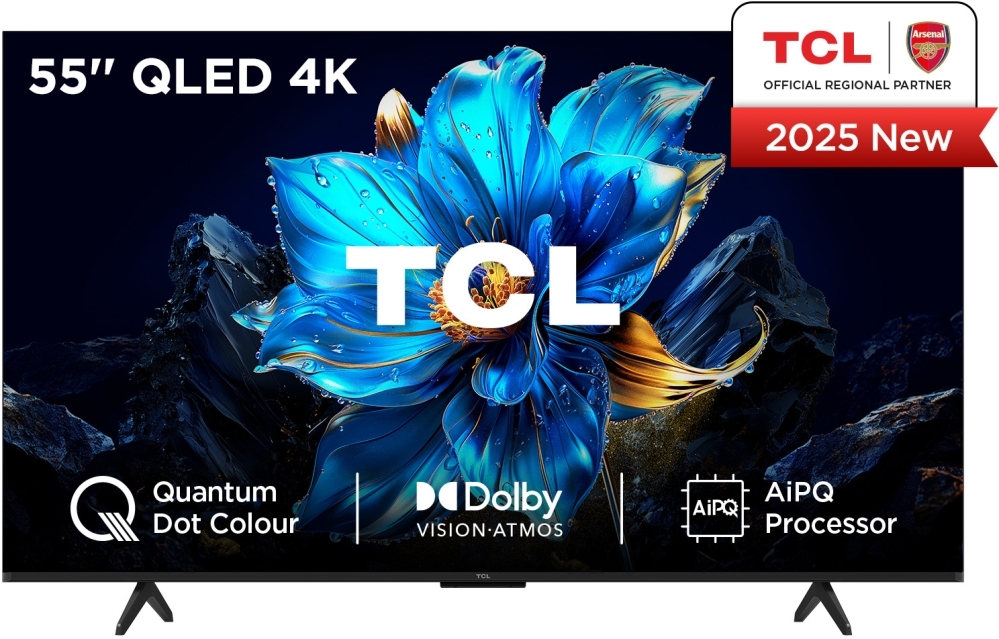 TCL 55P7K-UK 55" QLED 4K Smart TV - Google TV, Dolby Vision, HDR 10+ 55P7K-UK