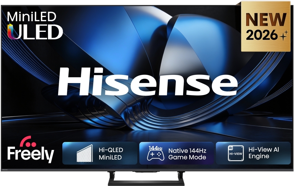 Hisense 55U7STUK 55 Inch 4K Ultra HD ULED Mini LED Smart TV in Grey