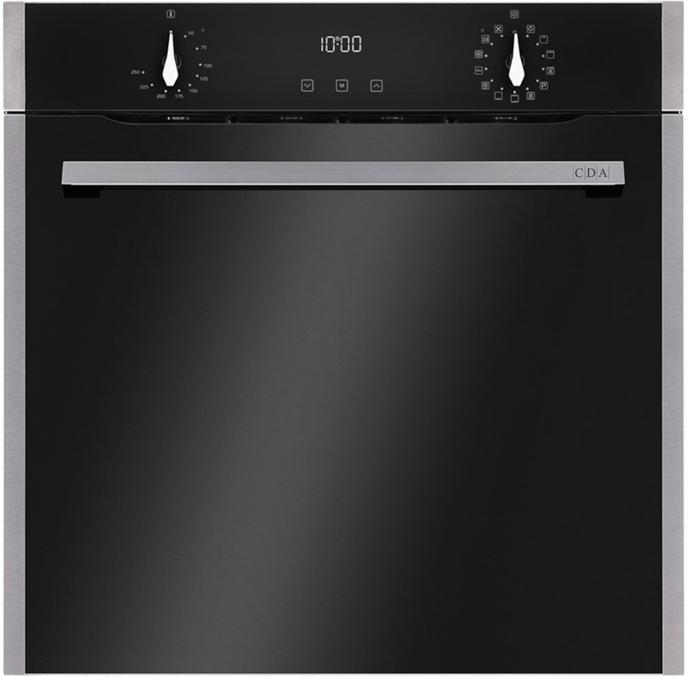 CDA Stainless Steel Electric SL300SS/1 Built in 12 Function Rotary Control Single Fan Oven, 77L - Image 2