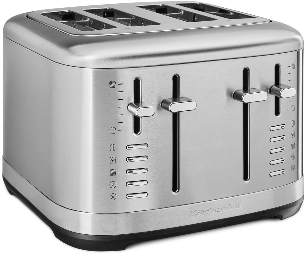 KitchenAid - 4 Slice Toaster - Stainless Steel 5KMT4109BSX Stainless Steel
