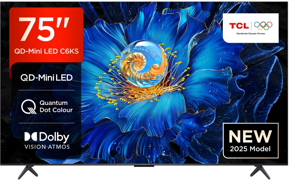 Tcl Black 75C6ks-Uk 75" Mini Led Smart Television