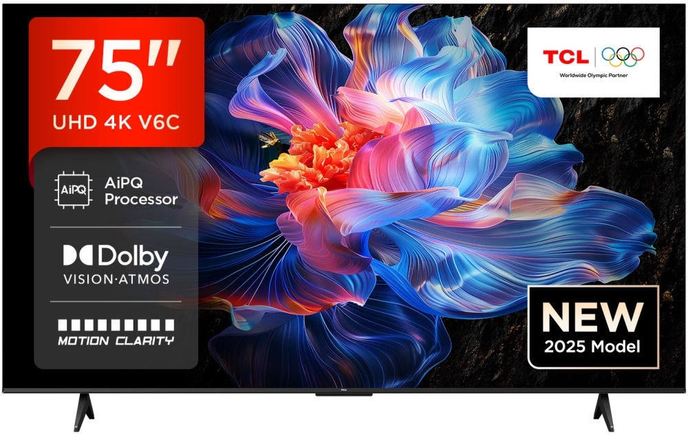 Tcl Black 75V6c-Uk 75" Dled Smart Television