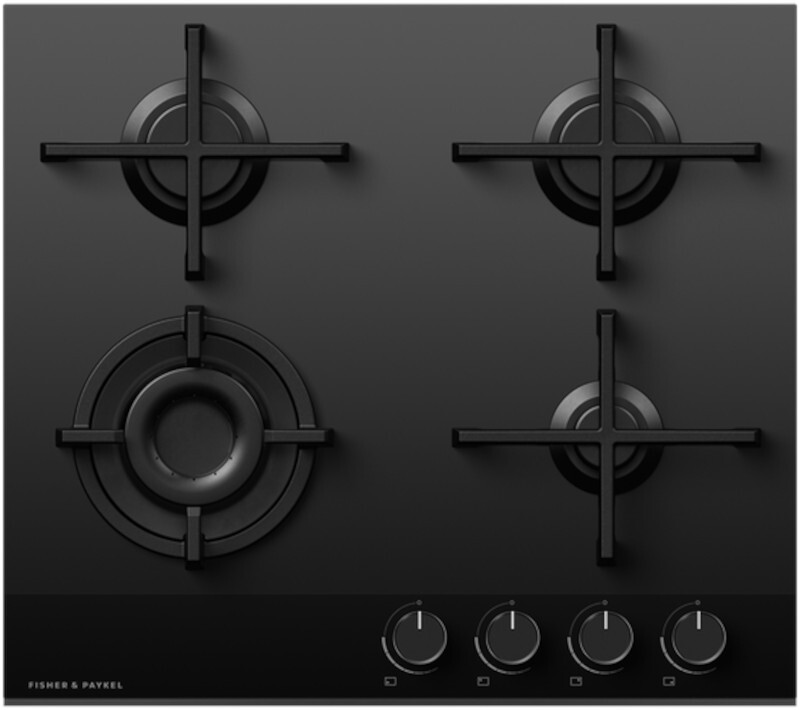 Fisher & Paykel Black Cg604dlpgb4 4 Burner Gas Hob