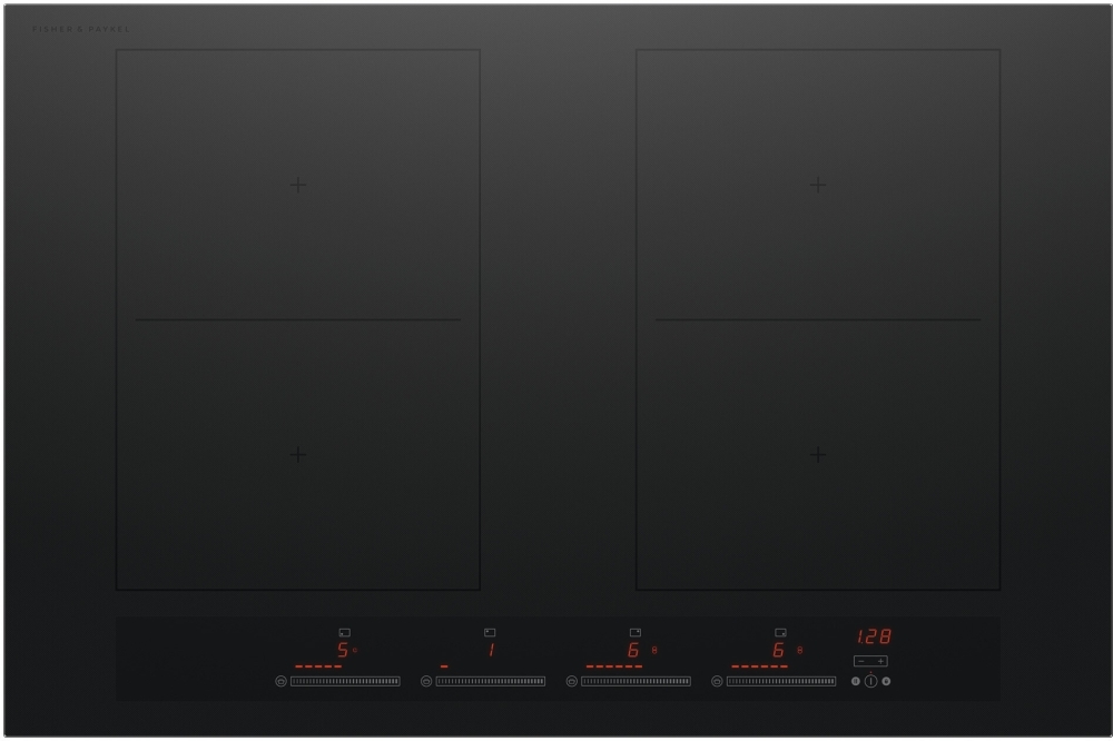 Fisher & Paykel CI804ZZDTB5 80cm Induction Hob with 4 Cooking Zones and SmartZone Technology in Black - Image 2