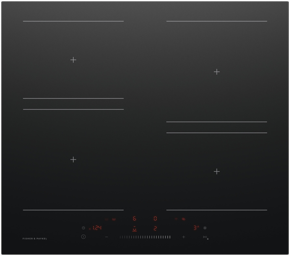 Fisher & Paykel 60cm 4 Zone Induction Hob CI604CTB2 Black CI604CTB2
