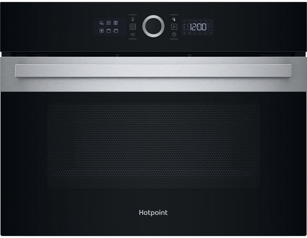 Hotpoint HCC58HMSXA Compact Oven - 48L Capacity - Pyrolytic Self-Cleaning - Built-in Electric Oven - Stainless Steel HCC58HMSXA