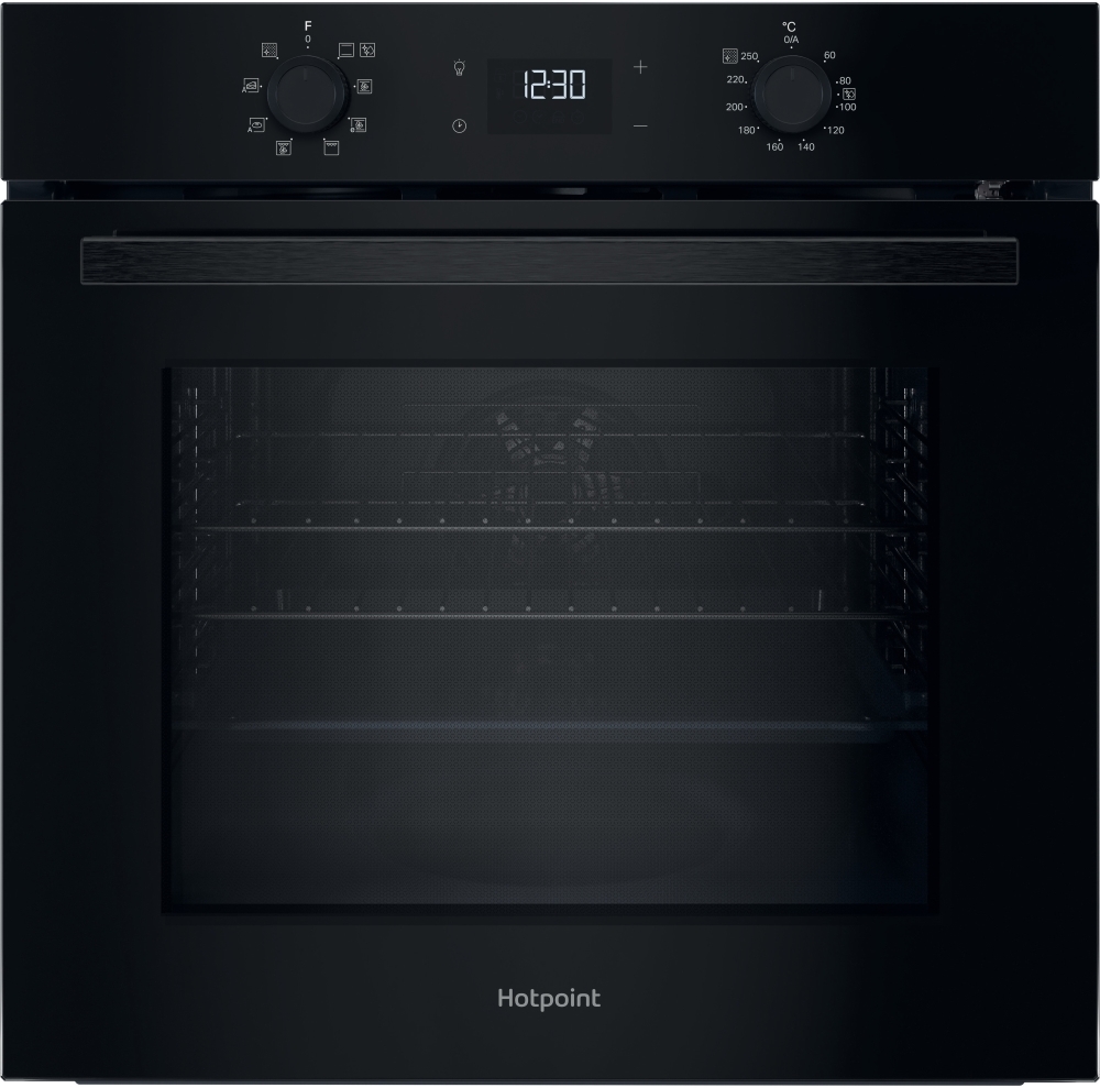 Hotpoint - Built-In Electric Single Oven - 71L - Black HO 475P B UK