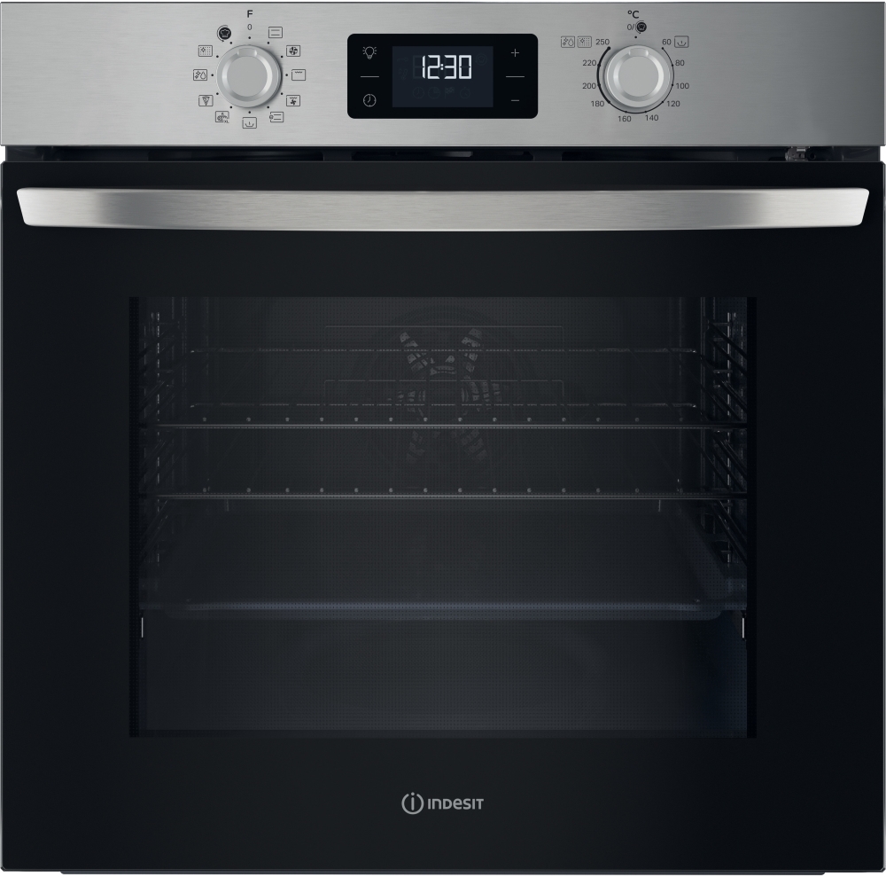 Indesit Turn&Go Io 278P1 X Uk Plug-In Electric Pyrolytic Oven - Stainless Steel, Stainless Steel - Image 6