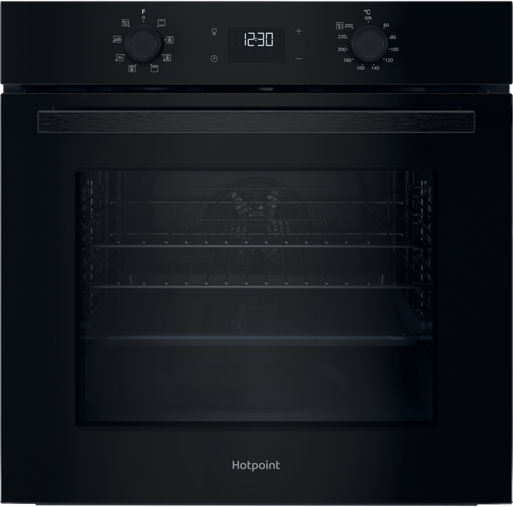 Hotpoint - HO 455H B UK - Built-In Electric Single Oven - 71L - Black HO 455H B UK