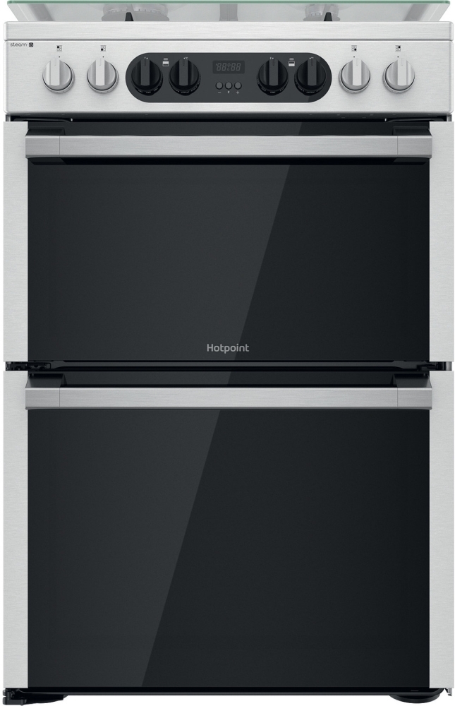 Hotpoint HDM67G8C2CX/UK Dual Fuel Cooker with Double Oven