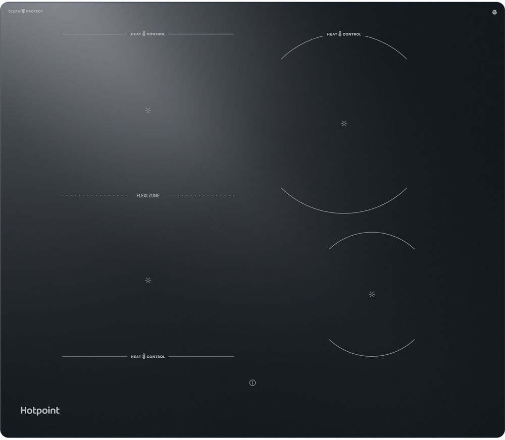 Hotpoint HTX6014DCF Induction Hob in Black with Boilcontrol and Heatcontrol, 590mm Wide HardWired Cooking Surface