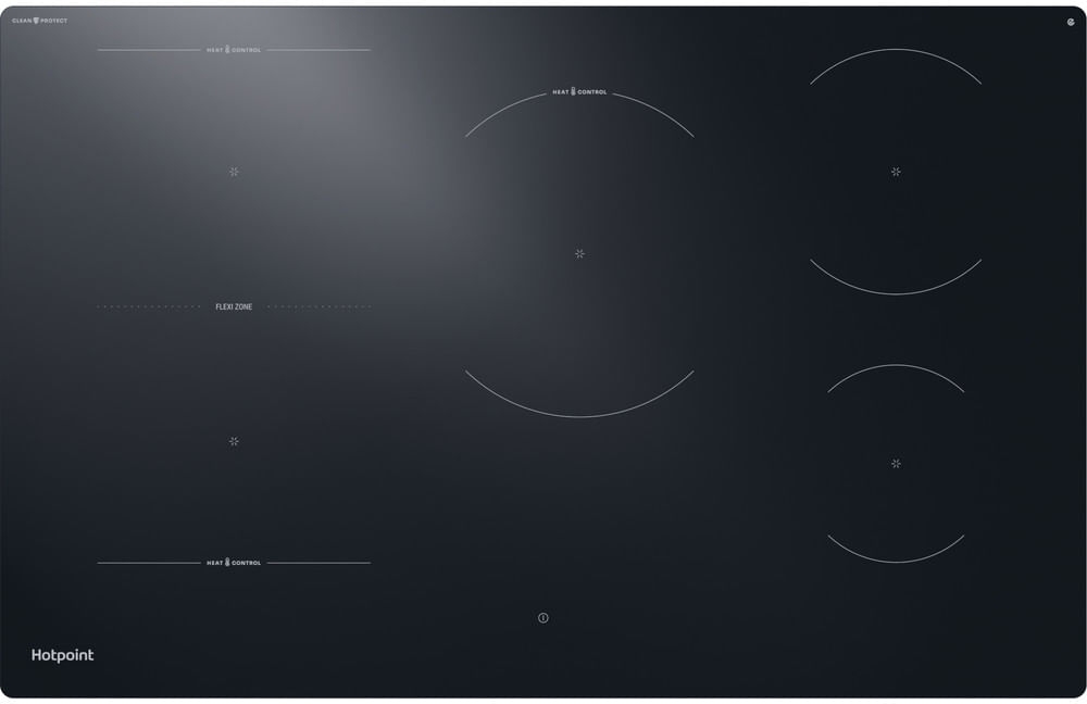 Hotpoint 80cm 5 Zone Induction Hob - Black HTX8017DCF2