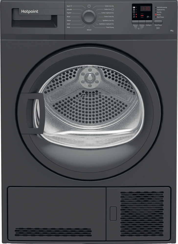 Hotpoint C Hd C82 Gggd Uk 8Kg Condenser Tumble Dryer - Graphite - Image 2