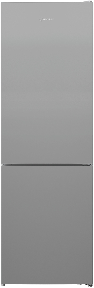 Indesit INKS 1361 S4UK Freestanding 60/40 Fridge Freezer, Silver, 343 Litre Total Capacity, 1852mm Height