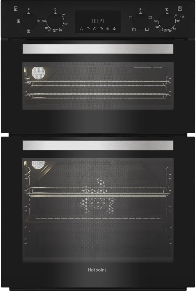 Hotpoint Black Dih 10D B Built-In Electric Double Oven
