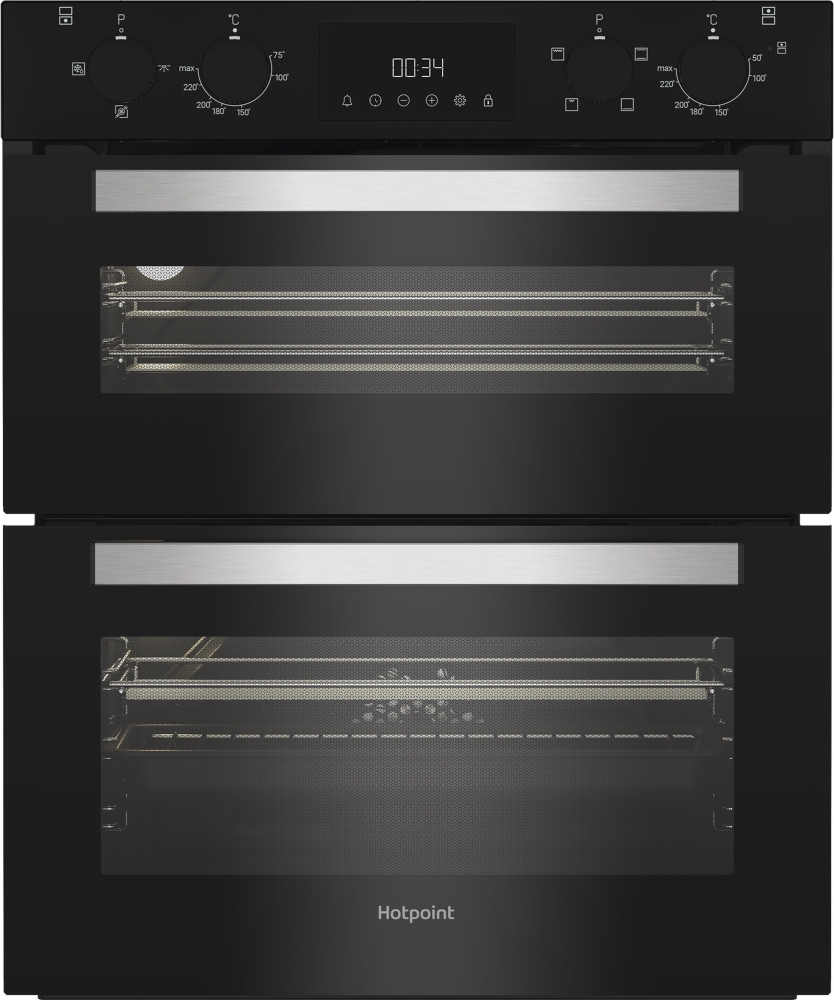 Hotpoint Black Duh 10D B Built-Under Electric Double Oven