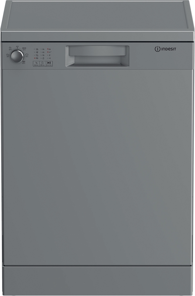 Indesit Freestanding Dishwasher - 13 Place Settings - Silver - Image 7