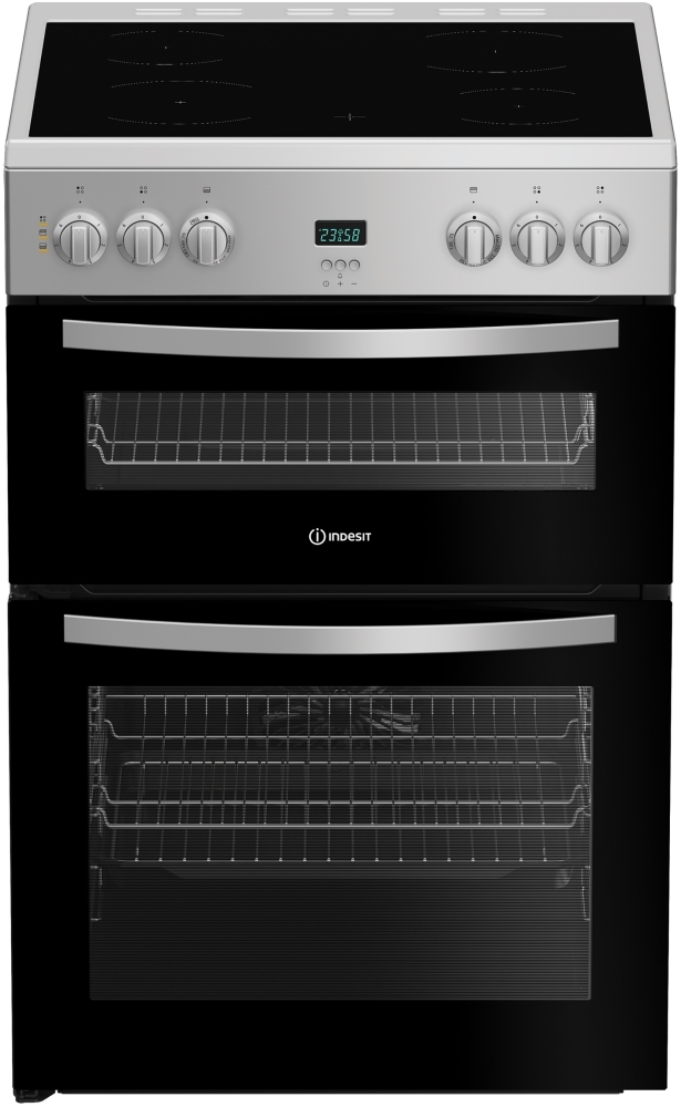 Indesit Men's Silver Ide6vdcs1 Double Cooker Small - Image 7