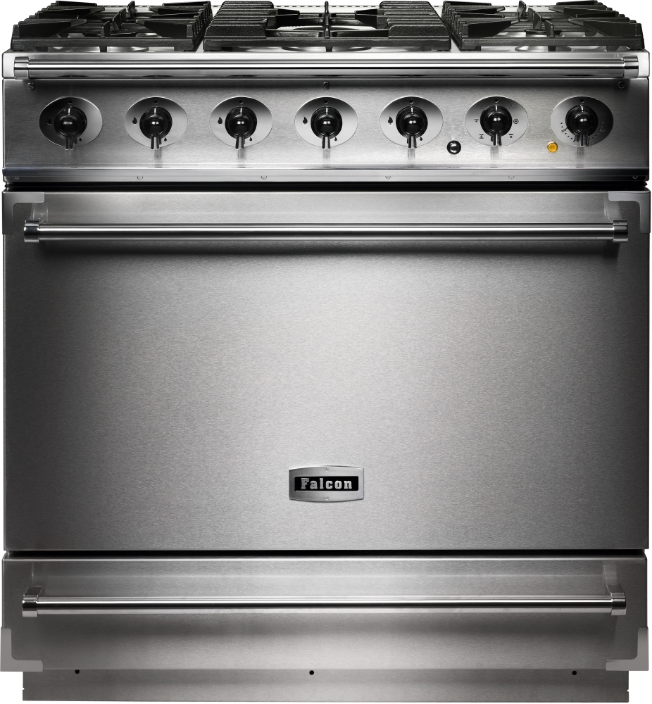 Buy Falcon 900S Stainless Steel Chrome 90cm Dual Fuel Range Cooker