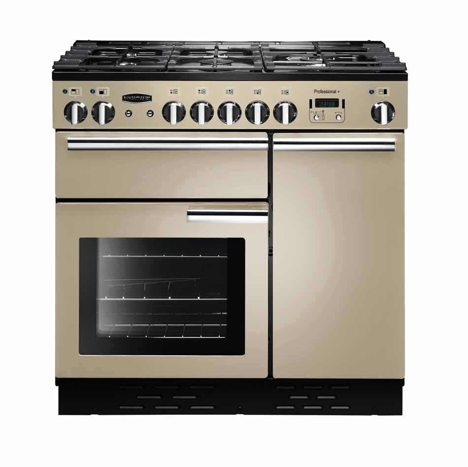 Rangemaster Professional Plus PROP90DFFCR/C Cream / Chrome 90cm Dual Fuel Range Cooker