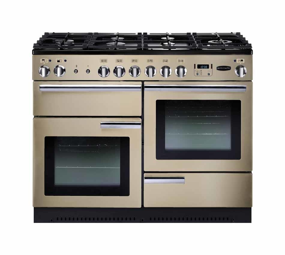 Rangemaster Professional Plus PROP110DFFCR/C 110cm Dual Fuel Range Cooker Cream / Chrome, A Rated