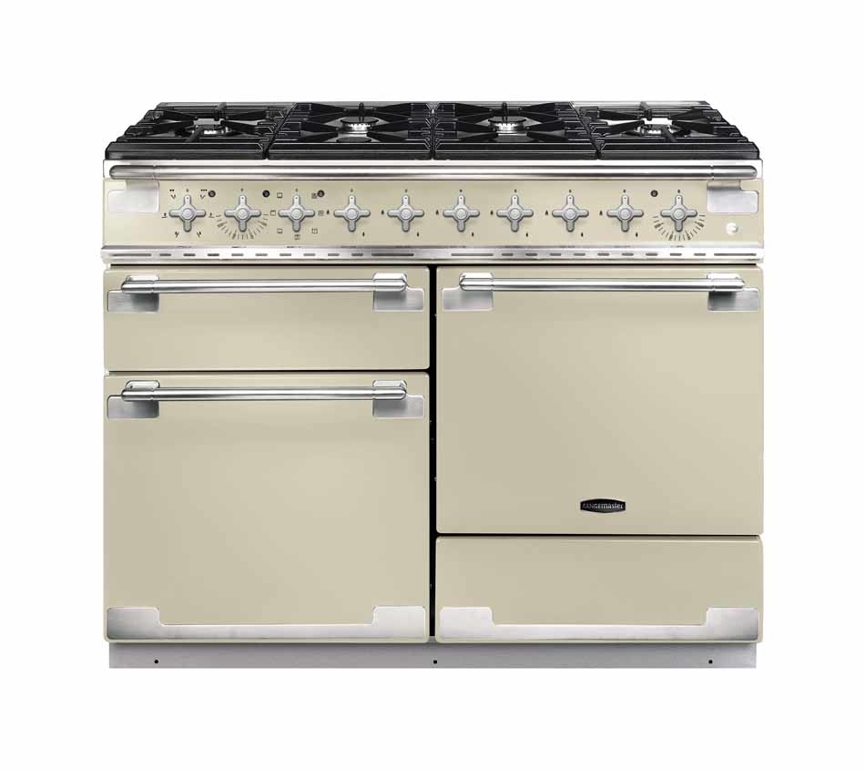 Buy Rangemaster ELS110DFFCR Elise Cream with Brushed Chrome Trim 110cm