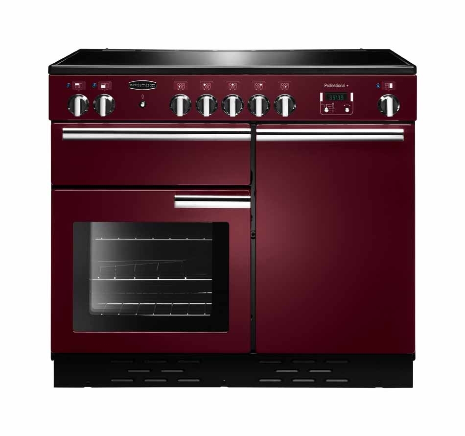 Buy Rangemaster PROP100EICY/C Professional Plus Cranberry with Chrome Trim 100cm Electric